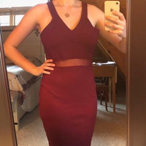 Burgundy Mini Dress
